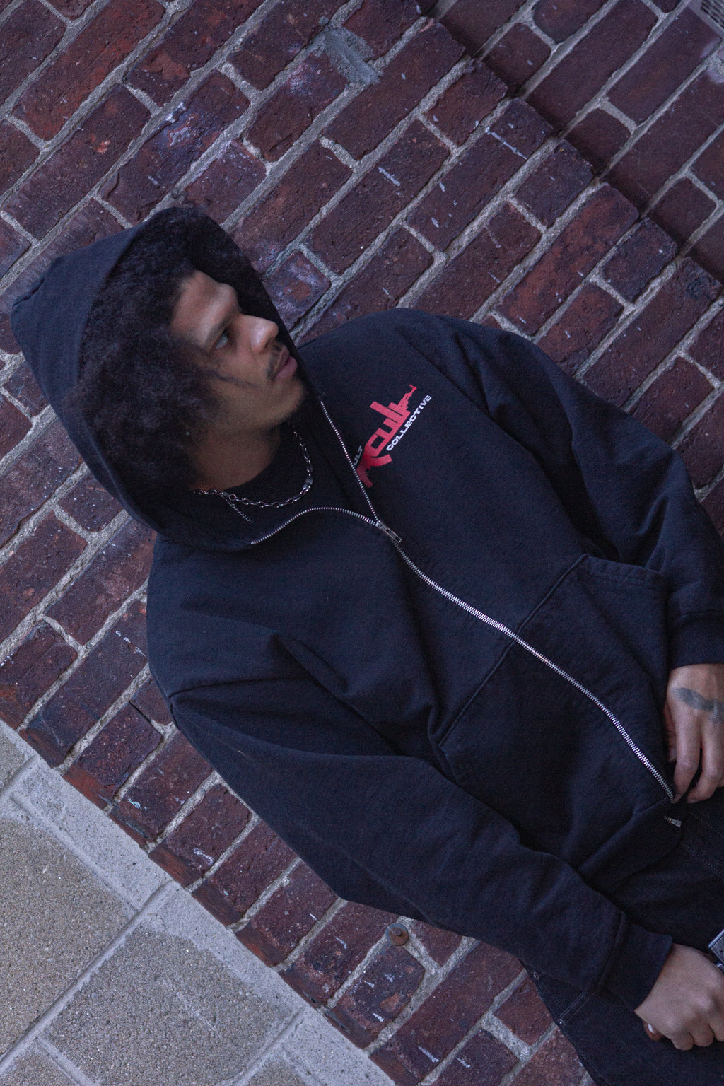 AK ZIP UP (BLACK)