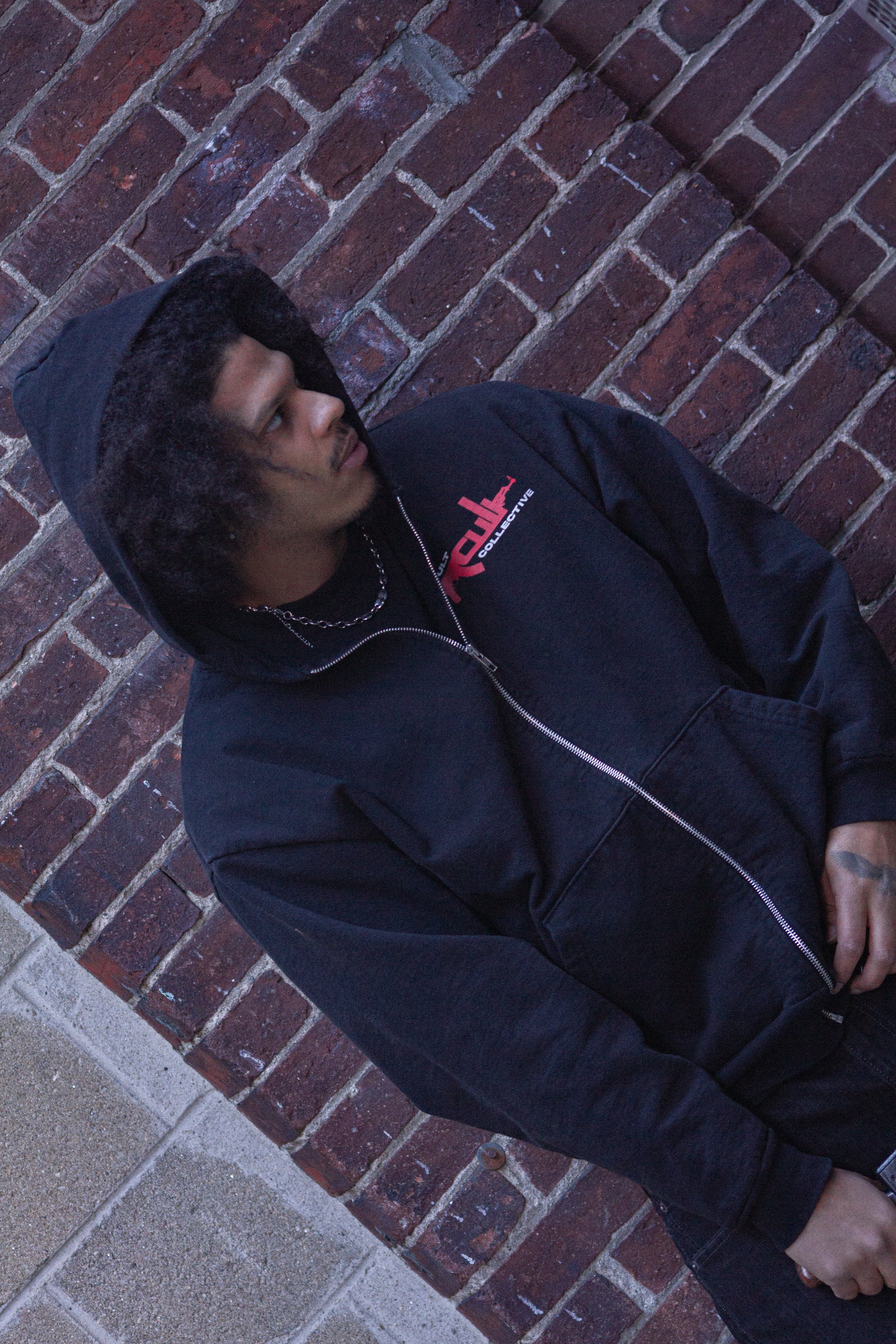 AK ZIP UP (BLACK)